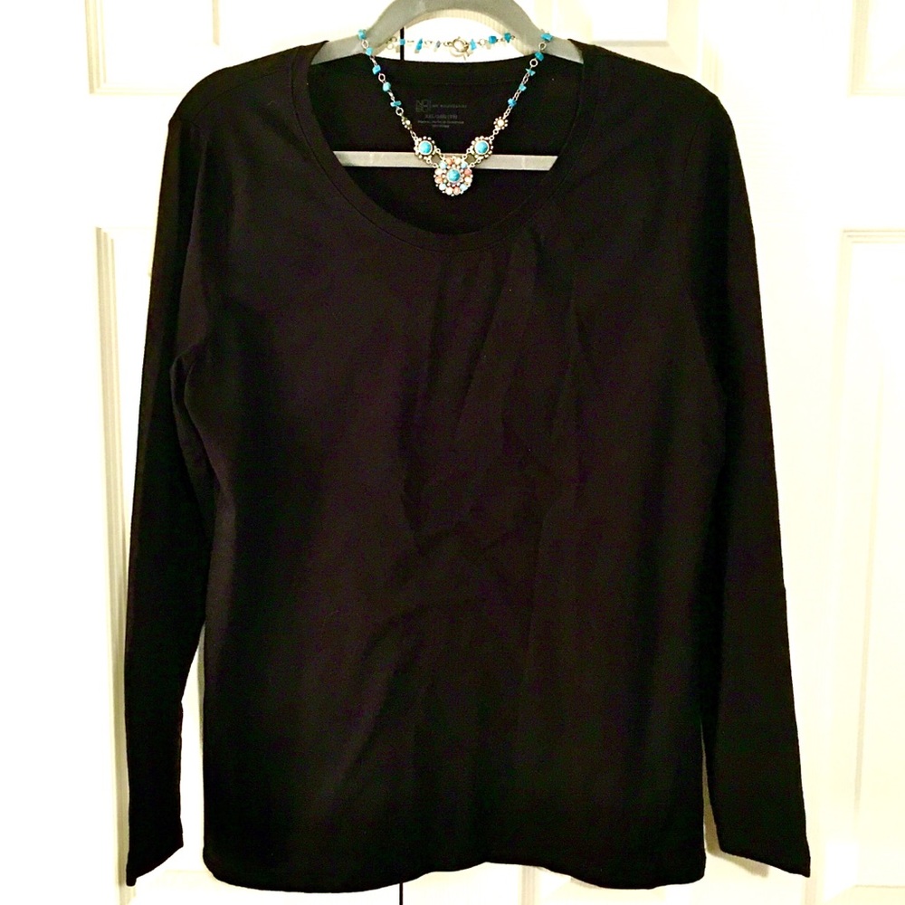 Black Long Sleeve Top—SIZE XXL